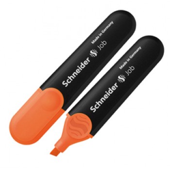 Evidenziatore Job - punta a scalpello - tratto da 1,0-5,0mm - colore arancio  - Schneider