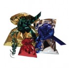 Busta regalo - senza patella adesiva - 35 x 50 cm - 30 micron - PPL - metal lucido - blu - PNP - conf. 50 pezzi