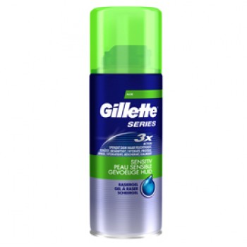 Gel da barba Gillette series - pelli sensibili - 75 ml (da viaggio) - Gillette