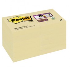 Blocco foglietti Super Sticky - 622-12SS-CY - 47,6 x 47,6 mm - giallo Canary™ - 90 fogli - Post it®