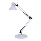 Lampada da tavolo Architect - a fluorescenza - 42 x 39 cm - base diametro 20 cm - 11 W - bianco - Alba