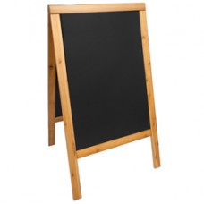 Lavagna Sandwich - cavalletto Teak - 69 x 125 cm - Securit