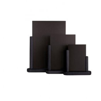 Lavagna da tavolo Elegant - A6 - 15,5 x 17 x 5 cm - nero - Securit