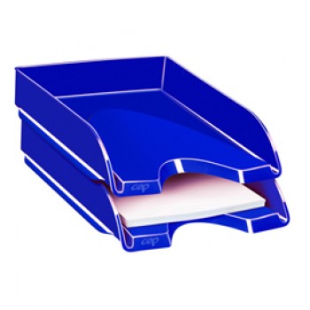 Vaschetta portacorrispondenza CepPro Gloss - 34,8 x 25,7 x 6,6 cm - blu oceano - Cep