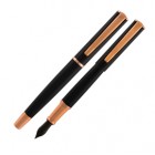 Penna Stilografica Impressa - punta M - nero/rosegold - Monteverde