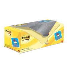 Blocco foglietti Post it® - 654CY-VP20 - 76 x 76 mm - 72 gr - giallo Canary™ - Post it® - conf. 20 blocchi