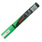 Marcatore a gesso liquido Uni Chalk Marker - punta tonda da 1,80-2,50mm - verde fluo - Uni Mitsubishi