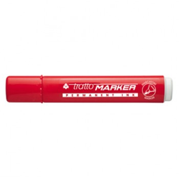 Marcatore permanente Marker - punta tonda - tratto 2,50mm - rosso - Tratto