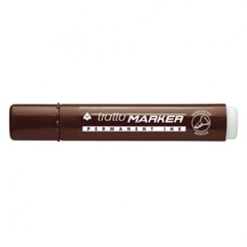 Marcatore permanente Marker - punta a scalpello - tratto 6,50mm - marrone - Tratto