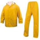 Completo impermeabile EN304 - giacca + pantalone - poliestere/PVC - taglia L - giallo - Deltaplus