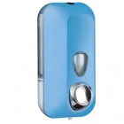 Dispenser Soft Touch per sapone liquido - 10,2x9x21,6 cm - capacitA' 0,55 L - azzurro - Mar Plast