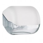 Dispenser Soft Touch di carta igienica - 15x14,8x14 cm - plastica - bianco - Mar Plast