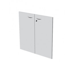 Coppia ante Easy - per mobile basso - 80 x 67 cm - spessore 18 mm - melaminico - grigio - Artexport