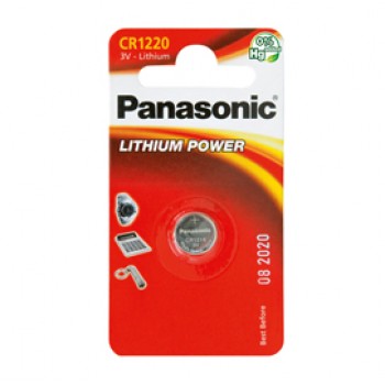 Micropila CR1220 - litio - Panasonic - blister 1 pezzo