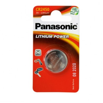 Micropila CR2450 - litio - Panasonic - blister 1 pezzo