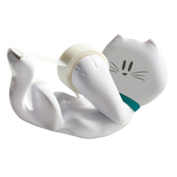 Dispenser Kitty - 1 rotolo Scotch Magic™ 810 1,9 cm x 7,5 m incluso - bianco - Scotch