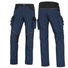 Pantalone da lavoro Mach 2 Corporate - twill/poliestere/cotone - taglia XL - blu/nero - Deltaplus