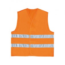 Gilet alta visibilità GILP2 - poliestere - taglia L - arancio fluo - Deltaplus