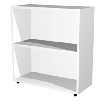 Libreria modulare bassa - a giorno - 76 x 32 x 81,5 cm - bianco