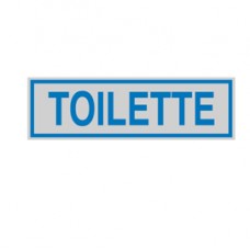 Targhetta adesiva - TOILETTE - 16,5 x 5 cm - Cartelli Segnalatori