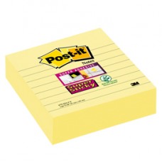 Blocco foglietti Super Sticky - 675-SS3CY-EU - a righe - 101 x 101 mm - giallo Canary™ - 70 fogli - Post-it®