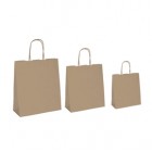 Shopper - maniglie cordino - 54 x 14 x 45 cm - carta biokraft - avana - Mainetti Bags - conf. 10 pezzi