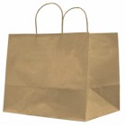 Shopper Large - maniglie cordino - 32 x 20 x 33 cm - carta kraft - avana - Mainetti Bags - conf. 25 pezzi