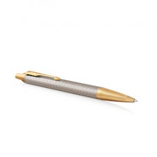 Penna sfera IM Premium Grey Metal Chiselled - punta M - Parker