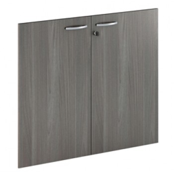 Coppia ante Easy - per mobile contenitore basso - 80 x 67 cm - spessore 18 mm - melaminico - frassino toscano