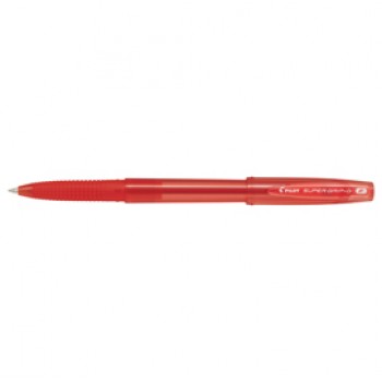 Penna a sfera Supergrip G con cappuccio - punta 0,7mm - rosso  - Pilot