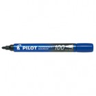 Marcatore Permanente Markers 100 - punta tonda 4,50mm - blu - Pilot