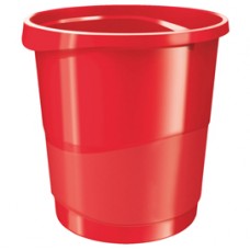 Cestino gettacarte Europost VIVIDA - 25,8 x 28,5 cm - altezza 32,2 cm - 14 L - rosso - Esselte