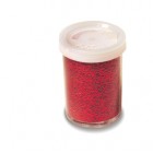 Glitter flacone grana fine - 25ml - rosso - Deco
