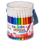 Pennarelli Joy - punta fine - colori assortiti - Carioca - Barattolo 100 pezzi