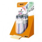 Penna 4 colori Shine - colori assortiti - Bic - expo 20 pezzi