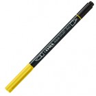 Pennarello Aqua Brush Duo - punte 2/4 mm - giallo cromo chiaro - Lyra