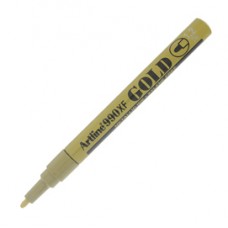 Marcatore permanente A 990 - a vernice - punta tonda fine - 1,2 mm - oro - Artline