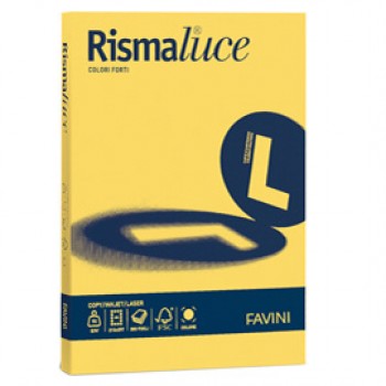 Carta Rismaluce - A4 - 90 gr - giallo sole 53 - Favini - conf. 300 fogli