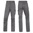 Pantalone da lavoro Panostrpa - sargia/poliestere/cotone/elastan - taglia XXL - grigio/nero - Deltaplus