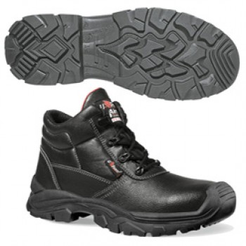 Calzatura di sicurezza Texas UK S3 SRC Rockroll - pelle grana mina idrorepellente - numero 40 - nero - U-Power