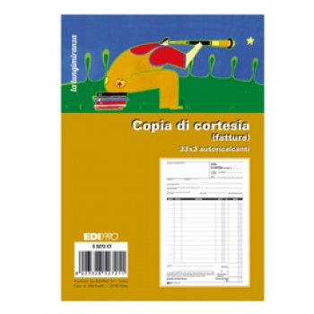 Blocco copia di di cortesia (fatt.elett.) cortesia (fatt.elett.) 33x3 autocop. - Edipro