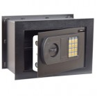 Cassaforte da muro -  serratura elettronica - 33x20x23 cm - 9 kg - nero - Iternet