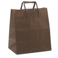 Shopper Flat Large - 28 x 17 x 32 cm - carta kraft - avana - Mainetti Bags - conf. 250 pezzi