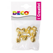 Sonagli - dim. 14,5 mm - in metallo - oro - Deco - conf. 10 pezzi