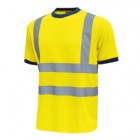 T-shirt alta visibilitA' Glitter - taglia L - giallo fluo - U-Power - conf. 3 pezzi
