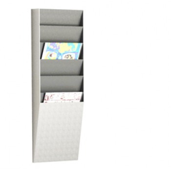 Portadepliant wall organizers - a 6 tasche A4 verticali - 23,6 x 8,3 x 71,2 cm - Paperflow