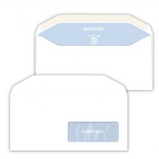 Busta Silver Matic Lux FSC® - con finestra - gommata - 11 x 23 cm - 80 gr - bianco - Pigna Envelopes - conf. 500 pezzi