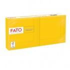 Tovagliolo - carta - 24 x 24 cm - 2 veli - giallo - Fato - conf. 100 pezzi