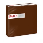 Tovagliolo linea AirLaid - carta - 40 x 40 cm - cacao - Fato - conf. 50 pezzi