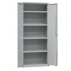 Armadio multiuso in metallo - a 2 ante - 80 x 40 x180 cm - grigio - Fasma